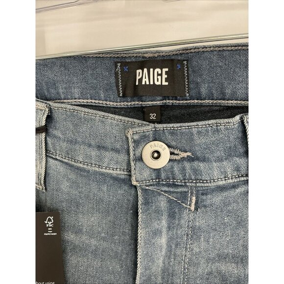 PAIGE FEDERAL NWT $199 TRANSCEND SLIM STRAIGHT DURANT JEANS 32 - Picture 4 of 8